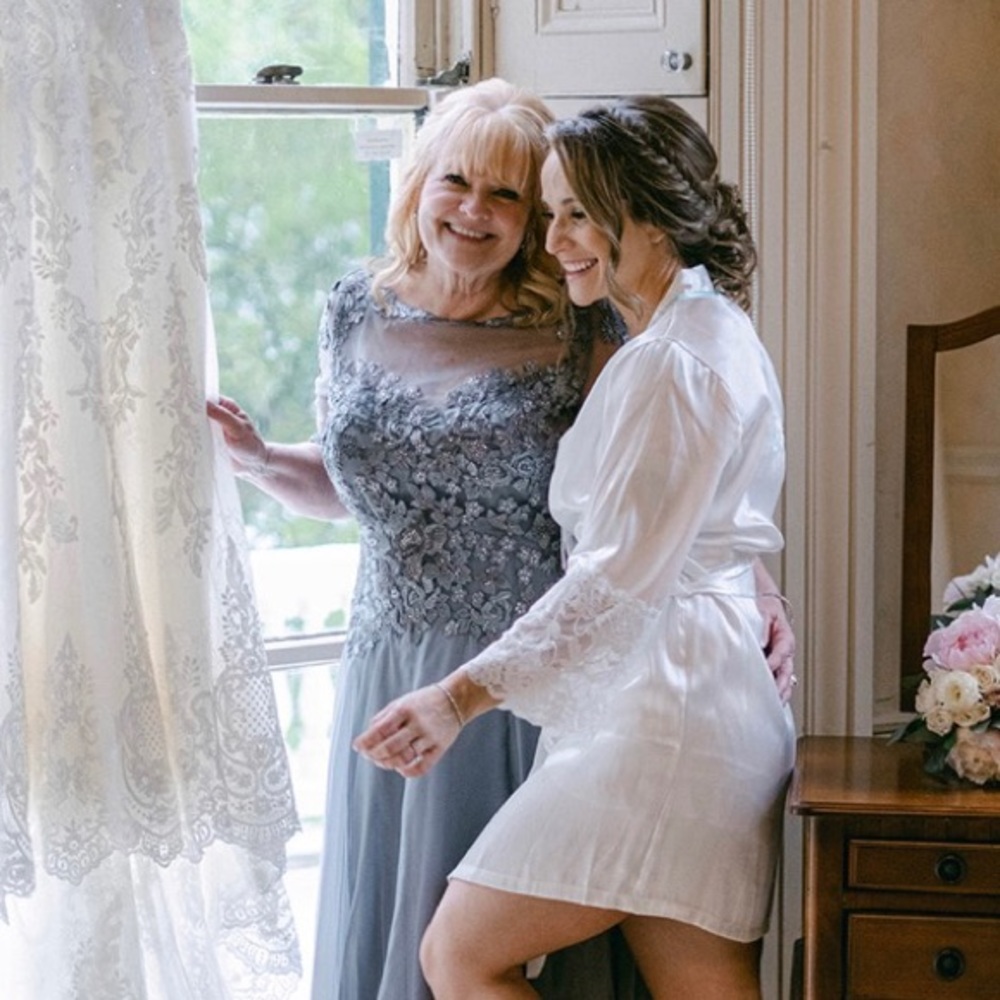 Bride Satin Robe - worn once! Ready for the next bride